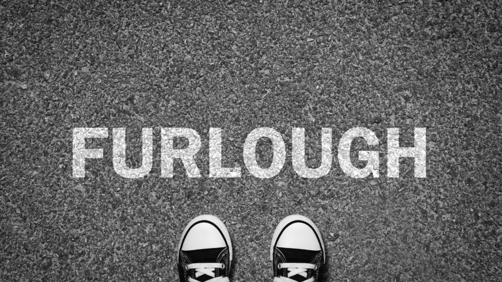 Door mat saying furlough, in reference to getting a mortgage if you've been furloughed