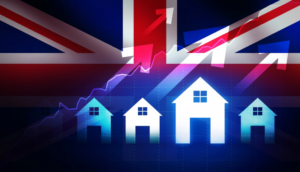 UK Union Jack flag with houses - How Non-UK Residents Can Finance UK Property – Overseas Investor Guide